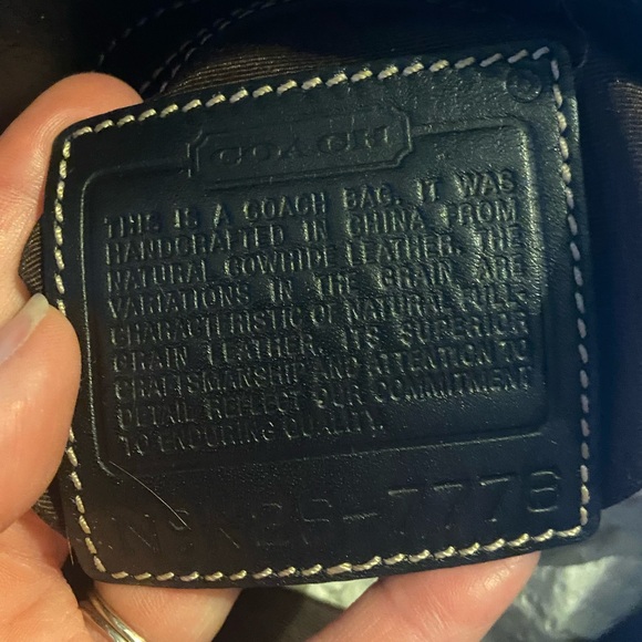 Authentic Vintage Coach A2S-7776 Hampton Lunch Tote Black Leather - Picture 11 of 11